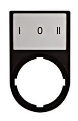 M22S-ST-X93 216486 Štítok s nosičom 30x50, s popisom: I 0 II