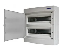 BK080156 Nástenná rozvodnica IP40 2-radová, 2x18modulov, plné dvere