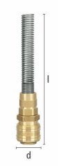 ES 6 TQF Rýchlospojka 6x8mm s ochrannoupružinou