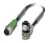 1415620 SAC-4P-M12MS/0,3-PVC/M12FR-3L Kábel s konek. M12/M12, 4pin/4pin,priamy/uhlový,0,3m