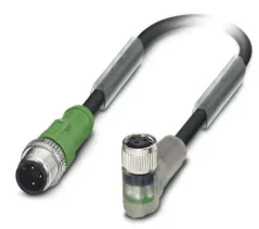 1694910 SAC-3P-M12MS/3,0-PUR/M 8FR-2L Kábel s konek. M12/M8, 3pin/3pin, priamy/uhlový, 3m