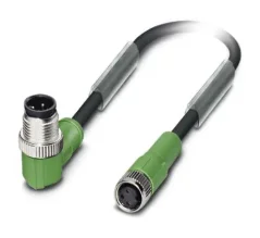 1668878 SAC-3P-M12MR/0,3-PUR/M 8FS Kábel s konek. M12/M8, 3pin/3pin,uhlový/priamy, 0,3m