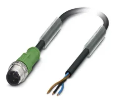 1668030 SAC-3P-M12MS/5,0-PUR Kábel s konektorom M12 /3pin/priamy /voľný koniec kábla, 5m
