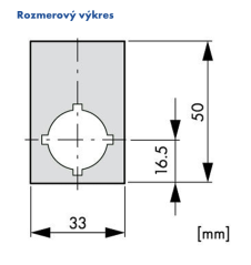 M22-XZK-GB99 216472 Označovací štítok 33x50mm, EMERGENCY STOP