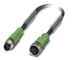 1682333 SAC-3P-M 8MS/3,0-PUR/M12FS Kábel s konekt. M8/M12, 3pin/3pin,priamy/priamy,3m