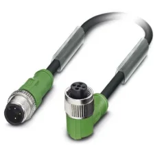 1681567 SAC-3P-M12MS/ 1,5-PUR/M12FR Kábel s konek. M12/M12, 3pin/3pin,priamy/uhlový, 1,5m