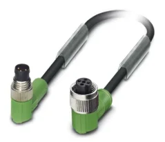 1682430 SAC-3P-M 8MR/0,6-PUR/M12FR Kábel s konek. M8/M12, 3pin/3pin,uhlový/uhlový, 0,6m