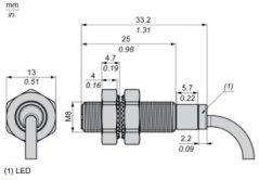 Indukčný snímač Telemecanique XS608B1PAL5