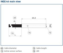 Indukčný snímač Schunk 0301474 / IN40-S-M8