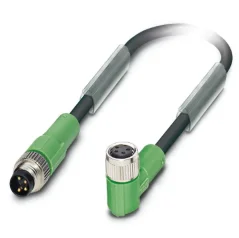 1682207 SAC-4P-M 8MS/1,5-PUR/M 8FR Kábel s konektorom M8/M8, 4pin/4pin,priamy/uhlový, 1,5m