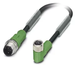 1668836 SAC-3P-M12MS/0,3-PUR/M 8FR Kábel s konektorom M12/M8, 3pin/3pin,priamy/uhlový, 0,3