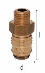 ESM 141 AAB Rýchlospojka MINI, DN5, M14x1,5