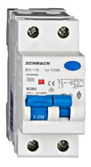 AK668606 Pr.chránič s ističom, char. B, 6A, 30mA, 1+N, typ A, 6kA