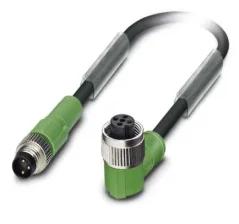1682375 SAC-3P-M 8MS/3,0-PUR/M12FR Kábel s konek. M8/M12, 3pin/3pin, priamy/uhlový, 3m