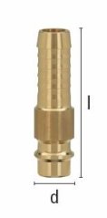ES 6 SS Vsuvka s hadicovým tŕňom 6mm