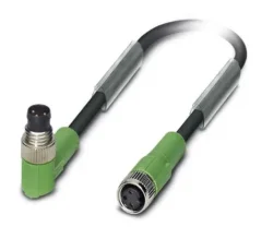 1682058 SAC-3P-M 8MR/3,0-PUR/M 8FS Kábel s konektorom M8/M8, 3pin/3pin,uhlový/priamy, 3m