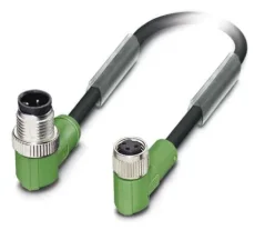 1668917 SAC-3P-M12MR/0,3-PUR/M 8FR Kábel s konek. M12/M8, 3pin/3pin,uhlový/uhlový, 0,3m