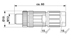 1424649 SACC-M12MS-5PL-M. Konektor