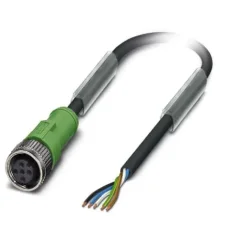 1453889 SAC-5P- 5,0-PVC/M12FS Kábel s konek. M12/5pin/voľný koniec kábla,5m