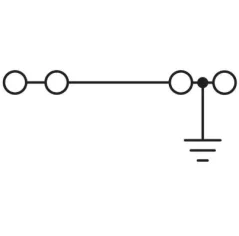 3031759 STS 2,5-QUATTRO-PE Radová svorka pre ochranný vodič, pružinové pripojenie