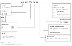 039.00.00201 MR 1/8 039 02 A. Pripojenie G1/8. Rozsah nastavenia 0-2 Bar