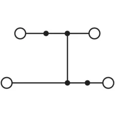 3208540 PTTB 1,5-S-PV Dvojposchodová svorka Push-in s prepojením potenciálu