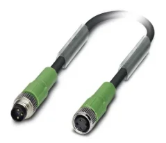 1681910 SAC-3P-M 8MS/ 0,6-PUR/M 8FS Kábel s konek. M8/M8, 3pin/3pin,priamy/priamy, 0,6m