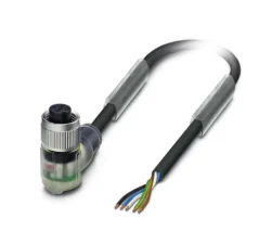 1669893 SAC-5P- 3,0-PUR/M12FR-3L Kábel s konek. M12/5pin, uhlový/voľný koniec kábla, 3m