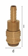 ESM 8 TAB Rýchlospojka s hadicovým tŕňom 8mm