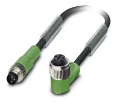 1682346 SAC-3P-M 8MS/0,3-PUR/M12FR Kábel s konek. M8/M12, 3pin/3pin,priamy/uhlový, 0,3m