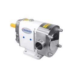 DonJoy DJTUL-60-01-M-DN65-D - Lobové čerpadlo, DN65, DIN 11851, Butterfly Rotors, Single SIC/SIC/FKM, 10 Bar, 50°C, Electro-polišované, vestavěný pojistný ventil