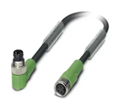 1415577 SAC-4P-M 8MR/0,6-PVC/M 8FS Kábel s konektorom M8/M8, 4pin/4pin,uhlový/priamy, 0,6m