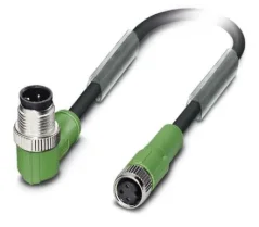 1415537 SAC-3P-M12MR/3,0-PVC/M 8FS Kábel s konektorom M12/M8 3pin/3pin,uhlový/priamy, 3m