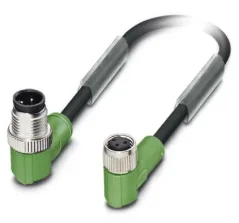 1415539 SAC-3P-M12MR/0,6-PVC/M 8FR Kábel s konektorom M12/M8 3pin/3pin,uhlový/uhlový, 0,6m