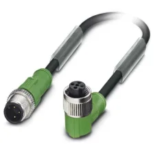 1681570 SAC-3P-M12MS/ 3,0-PUR/M12FR Kábel s konek. M12/M12, 3pin/3pin,priamy/uhlový, 3m