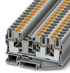 3208746 PT 10-TWIN Priechodná svorka Push-in, šedá