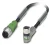 1694884 SAC-3P-M12MS/0,3-PUR/M 8FR-2L Kábel s konek. M12/M8, 3pin/3pin,priamy/uhlový, 0,3m