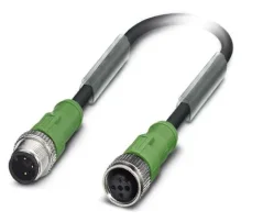 1681525 SAC-3P-M12MS/1,5-PUR/M12FS Kábel s konek. M12/M12, 3pin/3pin,priamy/priamy, 1,5m