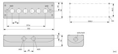 216540 M22-I6 Skrinka povrchová IP67, pre 6 prvkov, sivá