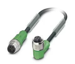 1681651 SAC-5P-M12MS/3,0-PUR/M12FR Kábel s konek. M12/M12, 5pin/5pin,priamy/uhlový, 3m