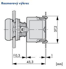M22-KC01 216382 Kontakt 1R, na základňu, skrutkové svorky