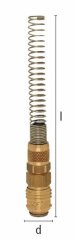 ESM 4 TQFAB Rýchlospojka s ochrannou pružinou 4x6mm