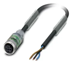 1694790 SAC-3P-10,0-PUR/M12FS-2L Kábel s konek. M12/3pin/priamy /voľný koniec kábla, 10m