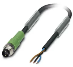 1693584 SAC-3P-M 8MS/10,0-PUR Kábel s konektorom M8/3pin/priamy /voľný koniec kábla, 10m