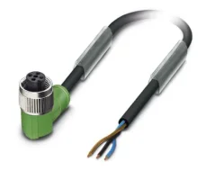 1694509 SAC-3P- 1,5-PUR/M12FR Kábel s konek. M12/3pin, uhlový /voľný koniec kábla, 1,5m