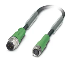 1693076 SAC-4P-M12MS/0,6-PUR/M 8FS Kábel s konek. M12/M8, 4pin/4pin,priamy/priamy, 0,6m
