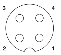 1544976 SAC-4P- 1,5-PVC/M12FS Kábel s konektorom M12/4pin/priamy /voľný koniec kábla, 1,5m