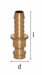 ESM 4 SS Vsuvka s hadicovým tŕňom 4mm