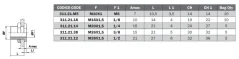 3112138 Redukcia s maticou, M26X1,5-1/8