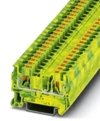 3211766 PT 4-PE Radová svorka Push-in, zelenožltá